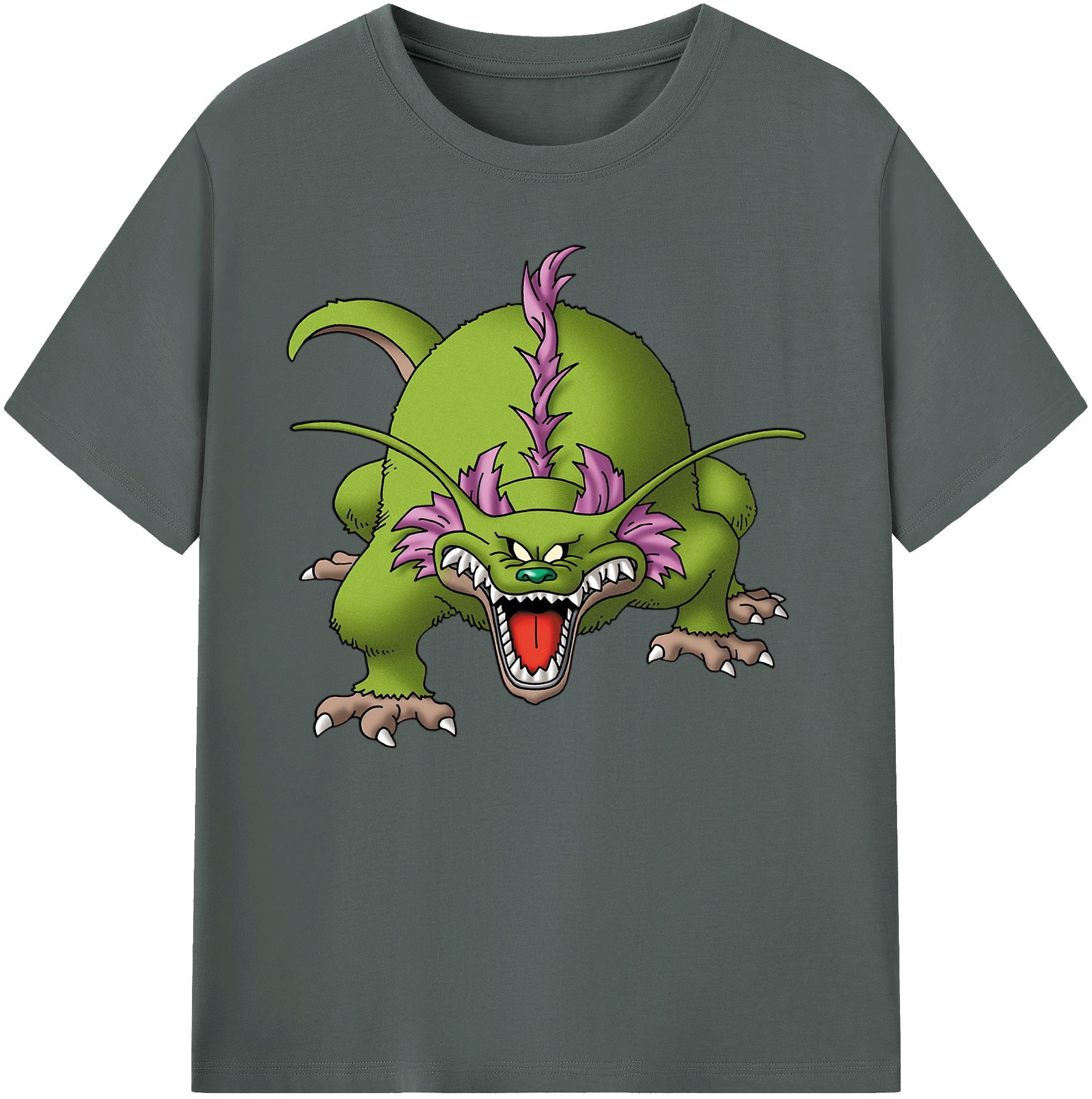 （画像用） ドラゴンクエスト Doragon Kuesuto Dragon Quest 綿100％ メンズ半袖Tシャツ｜肌触りやわらか＆通気性
